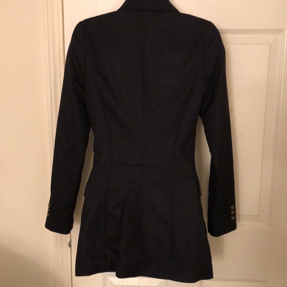 Adorable Black Pea Coat Style Blazer - Picture 11 of 17